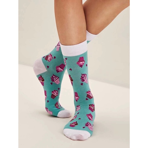 Blue & Purple Cupcake High Socks 🧁 - Picture 5 of 5